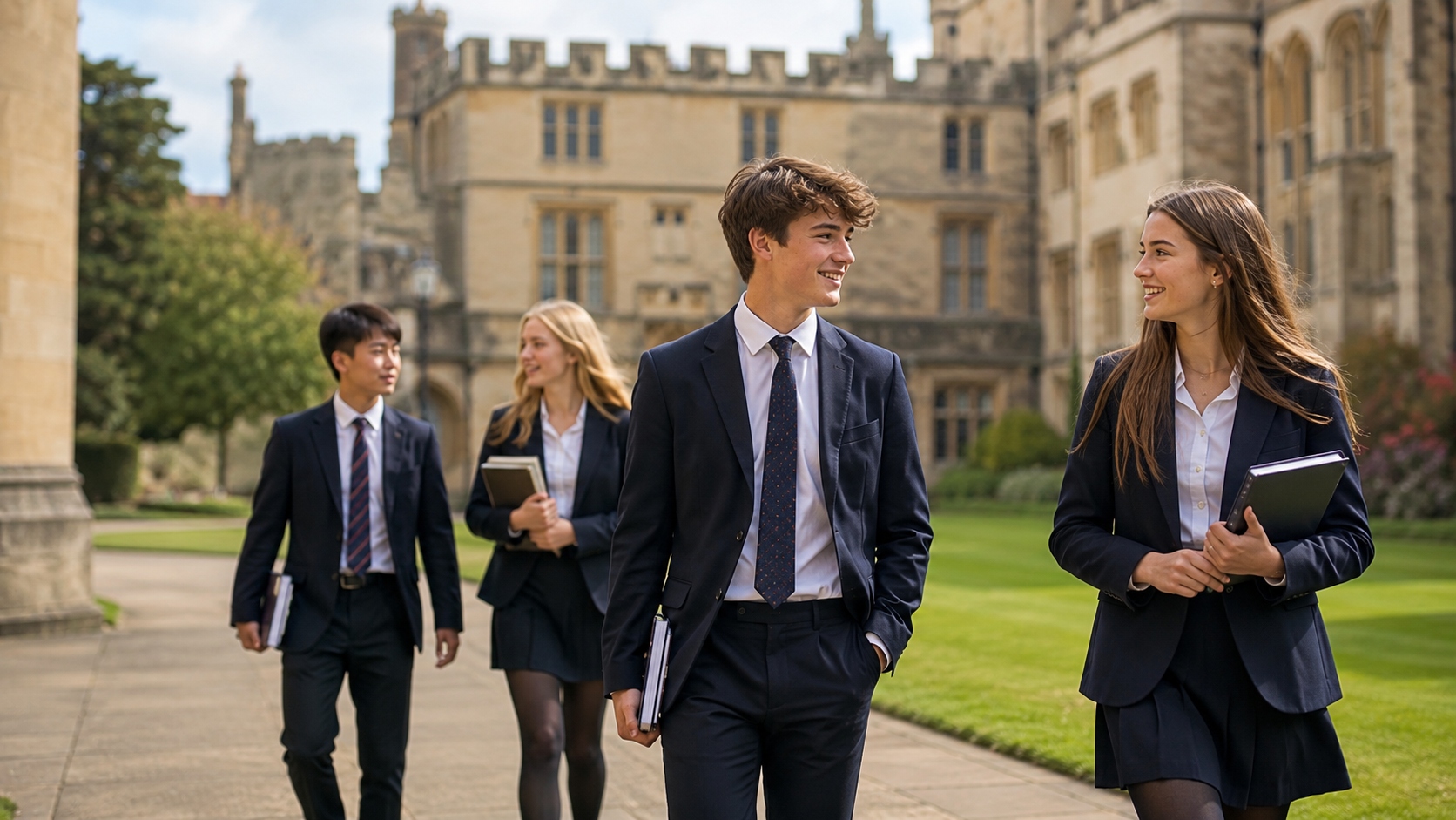 Students enjoying campus life on a sunny day.jpg